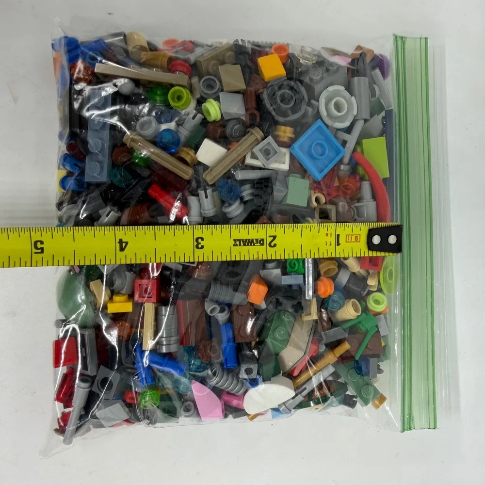 Lego Bulk Lot 1lb Assorted Small Pieces Bricks Parts Two Bags Used